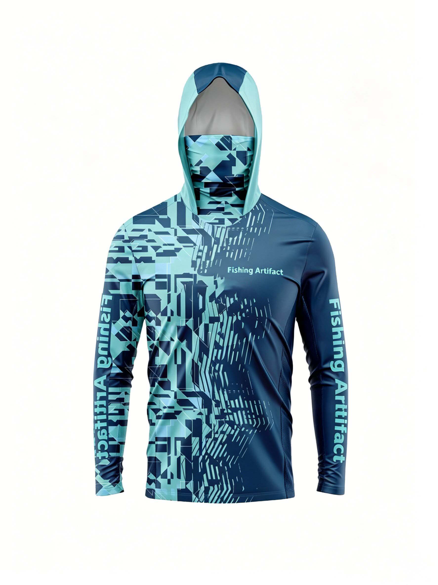 Mens Fashion Summer - Erkekler için Yazlık Balıkçılık Kapüşonlu Sweatshirt,