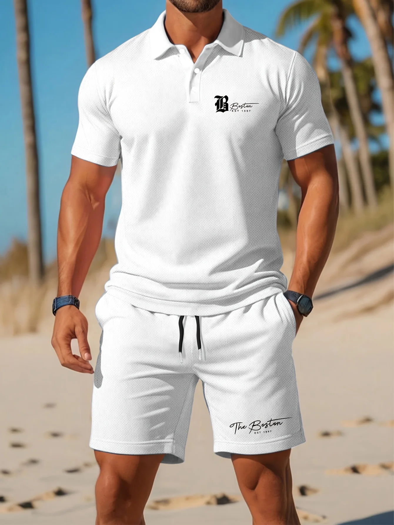 Mens Fashion Clothes - Yazlık Yeni Erkek Polo Gömlek Takımı