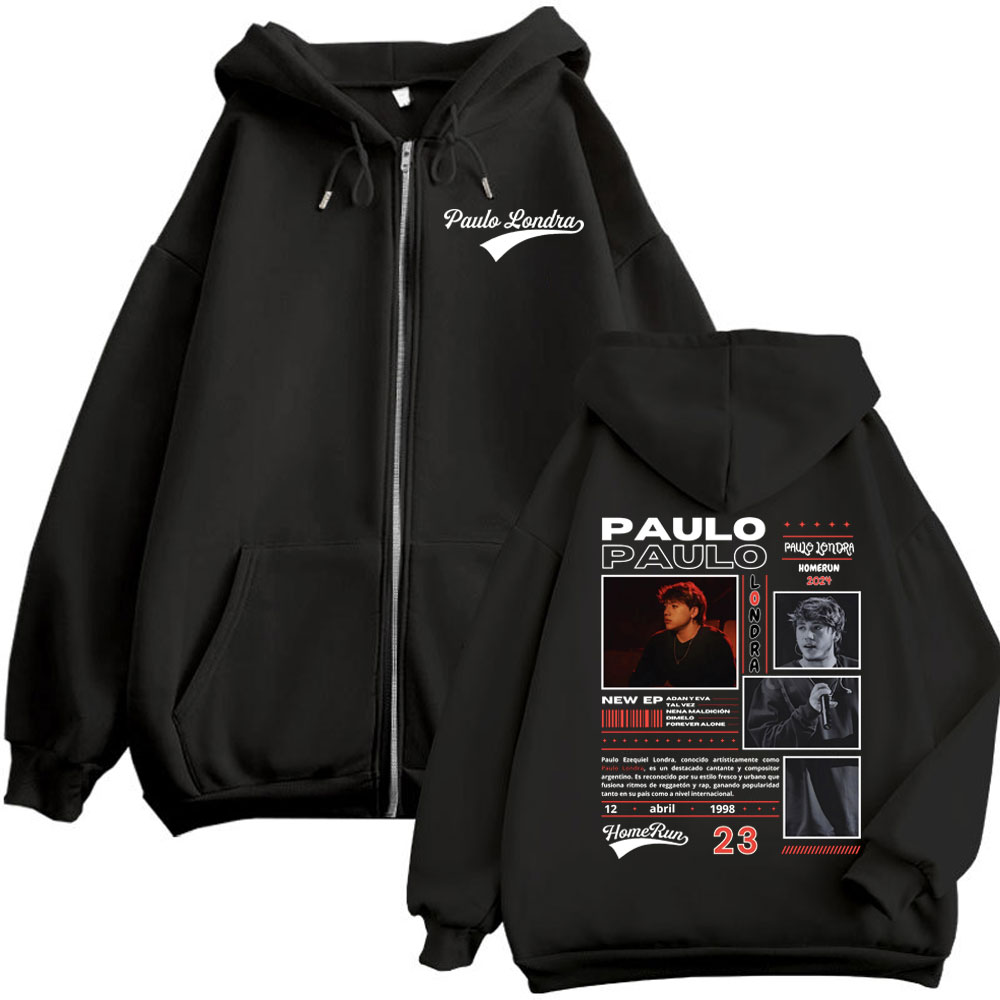 Mens Fashion Zip Up Hoodies - Rapçi Paulo Londra Homerun Albümü Ürün