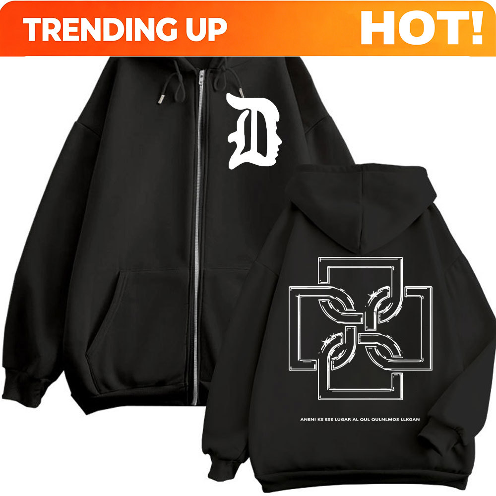 Mens Fashion Zip Up Hoodies - Kişiselleştirilebilir Rapper Duki Logolu Grafik Fermuarlı
