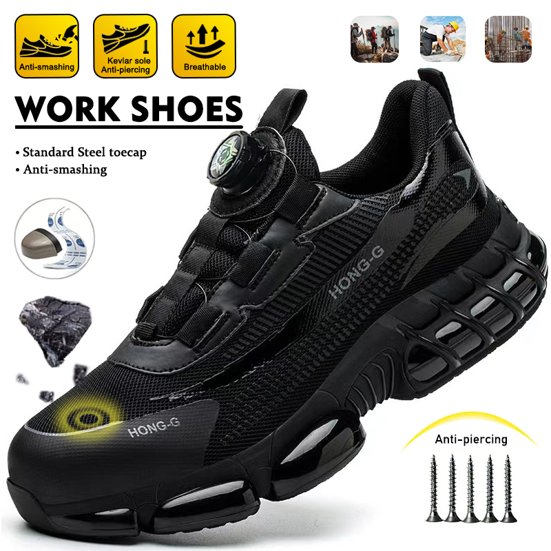 Mens Fashion Trainers - Moda Tasarımlı Dönen Düğmeli Madencilik Botları,