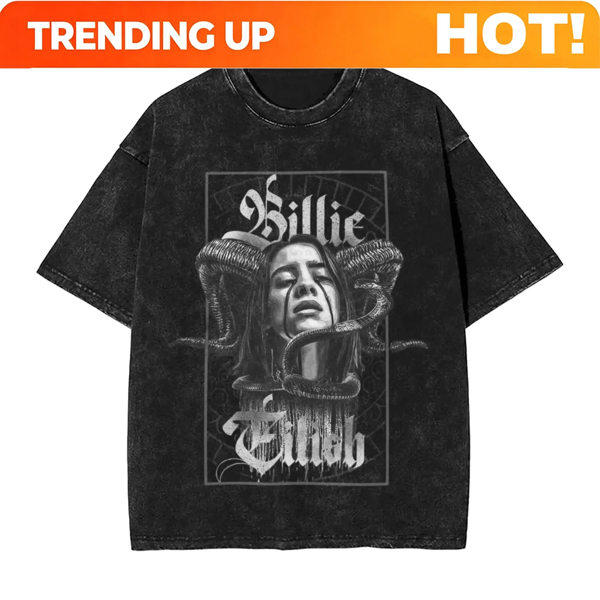 Poster Men Fashion - Kişiselleştirilebilir Gömlek Billie Eilish Komik Poster