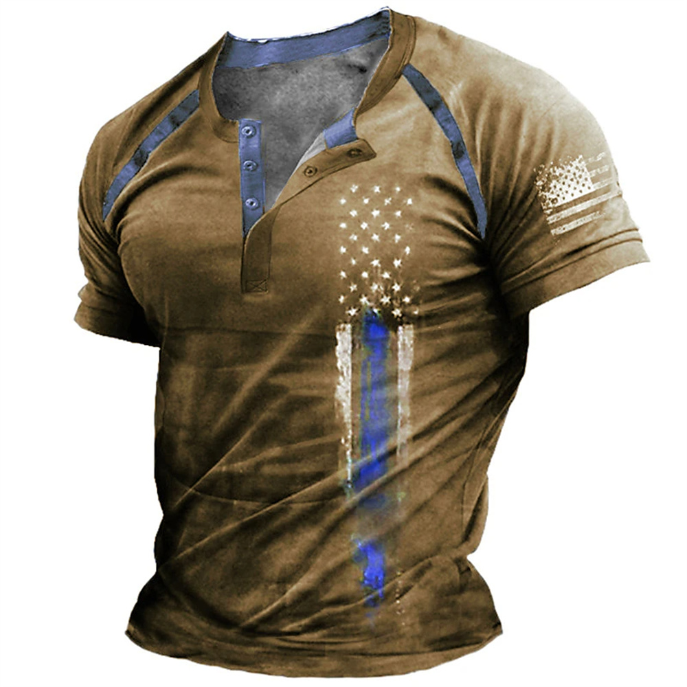Mens Fashion Clothes - Komik 3D Amerikan Bayrağı Baskı erkek