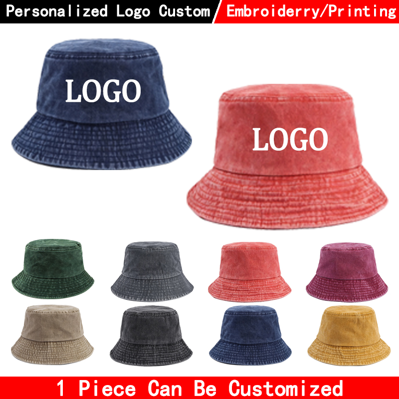 Men'S Fashion With Hat - Özel Logolu Kot Kova Şapka, Moda