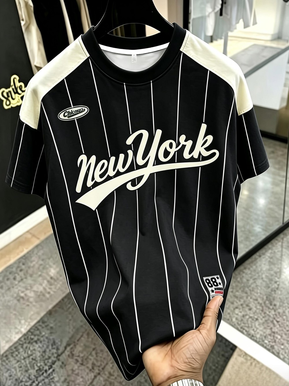 Men'S Fashion New York - Moda erkek yaz antrenman tişörtü, New