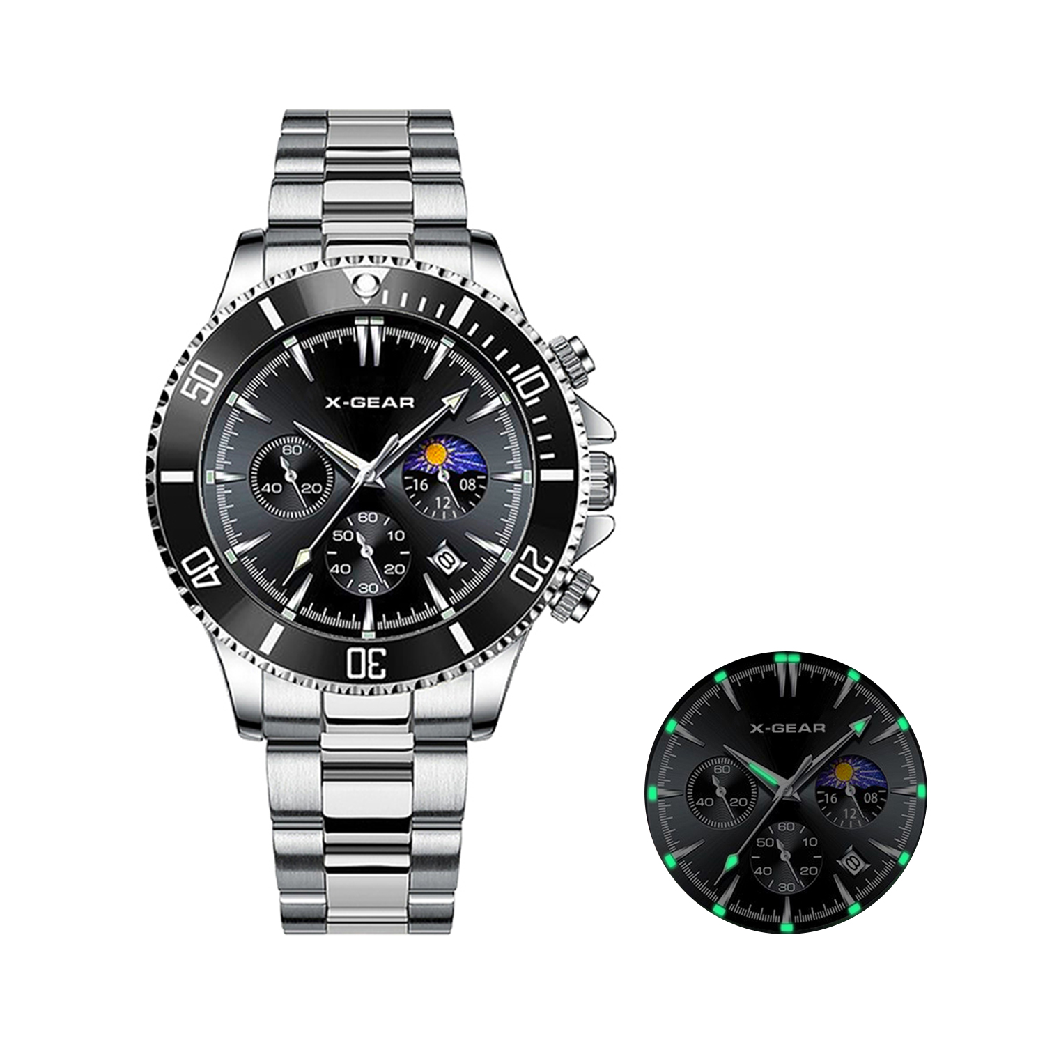 Men'S Fashion X - X-GEAR Moda Takvimli Erkek Kuvars Saat