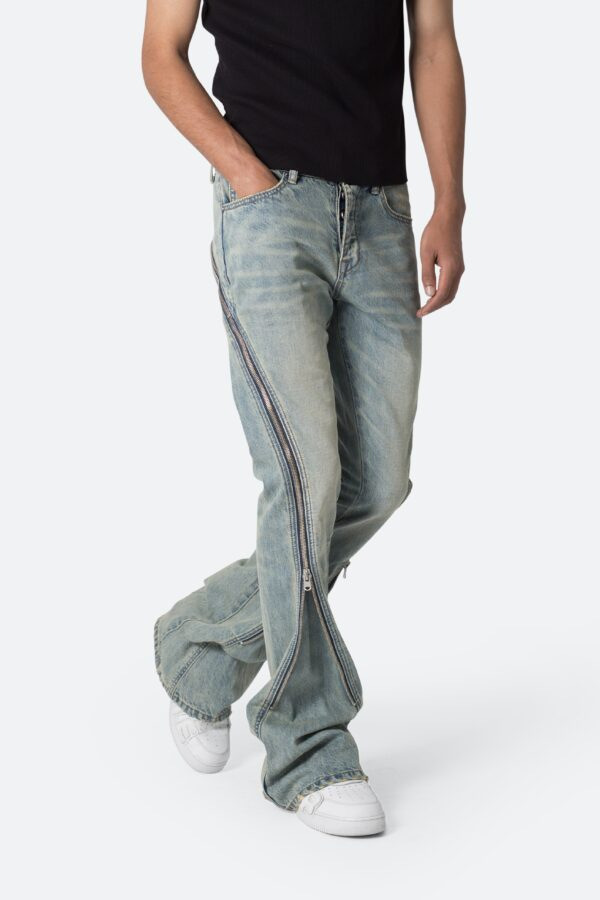Men'S Fashion Grey Jeans - Avrupa-Amerikan Dört Mevsim Yeni Moda Erkek
