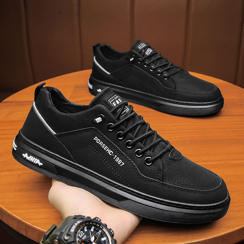 Mens Fashion Trainers - 2026 Yeni Erkek Yumuşak Deri Beyaz
