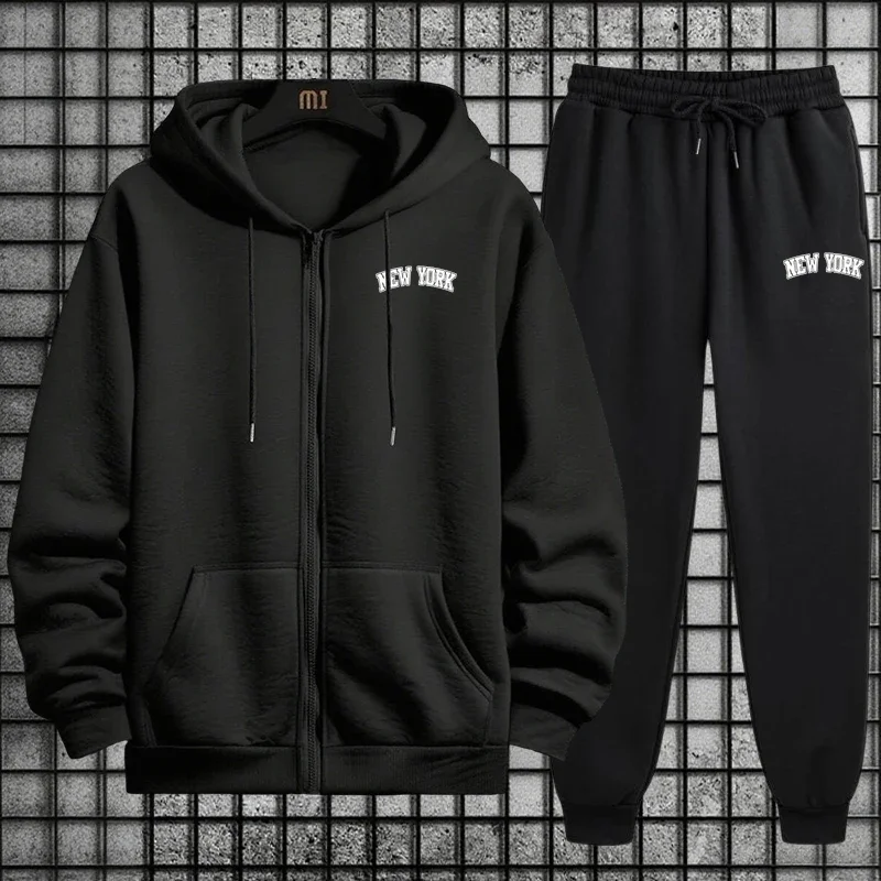 Mens Fashion Zip Up Hoodies - Erkek Eşofman Takımı Kaliteli 2026 İlkbahar