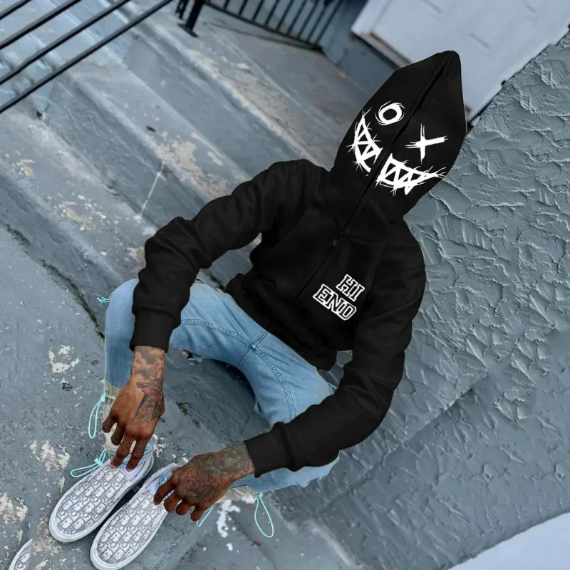 Kadın Erkek Y2K Moda Hoodie Me - Mens Fashion Zip Up Hoodies incelemesi ve fiyatı