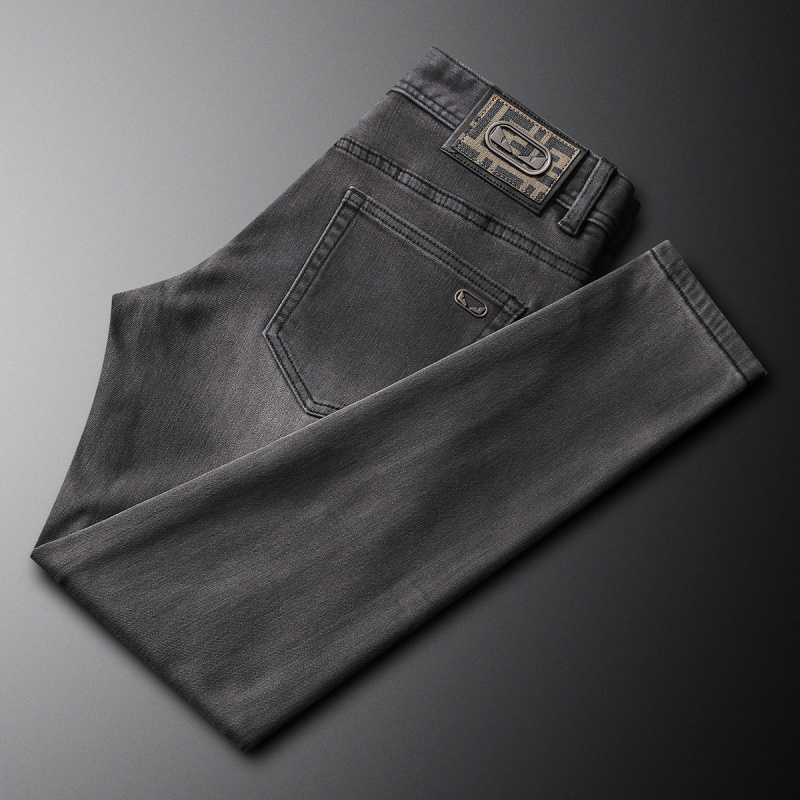 2025 sonbahar yeni moda marka  - Men'S Fashion Grey Jeans incelemesi ve fiyatı