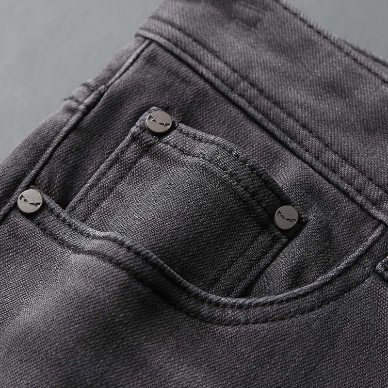 2025 sonbahar yeni moda marka  - Men'S Fashion Grey Jeans incelemesi ve fiyatı