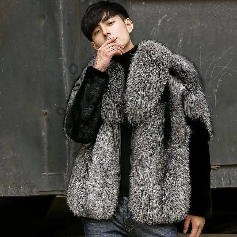 Sonbahar erkek suni kürk manto - Men'S Fashion X incelemesi ve fiyatı