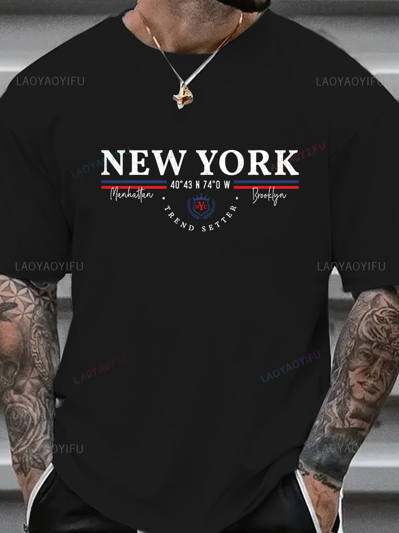 New York Letter Grafikli Tişör - Men'S Fashion New York incelemesi ve fiyatı