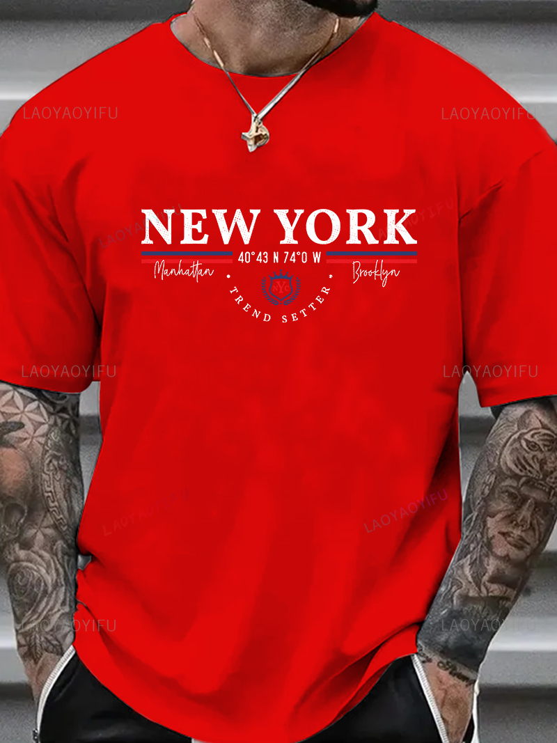 New York Letter Grafikli Tişör - Men'S Fashion New York incelemesi ve fiyatı