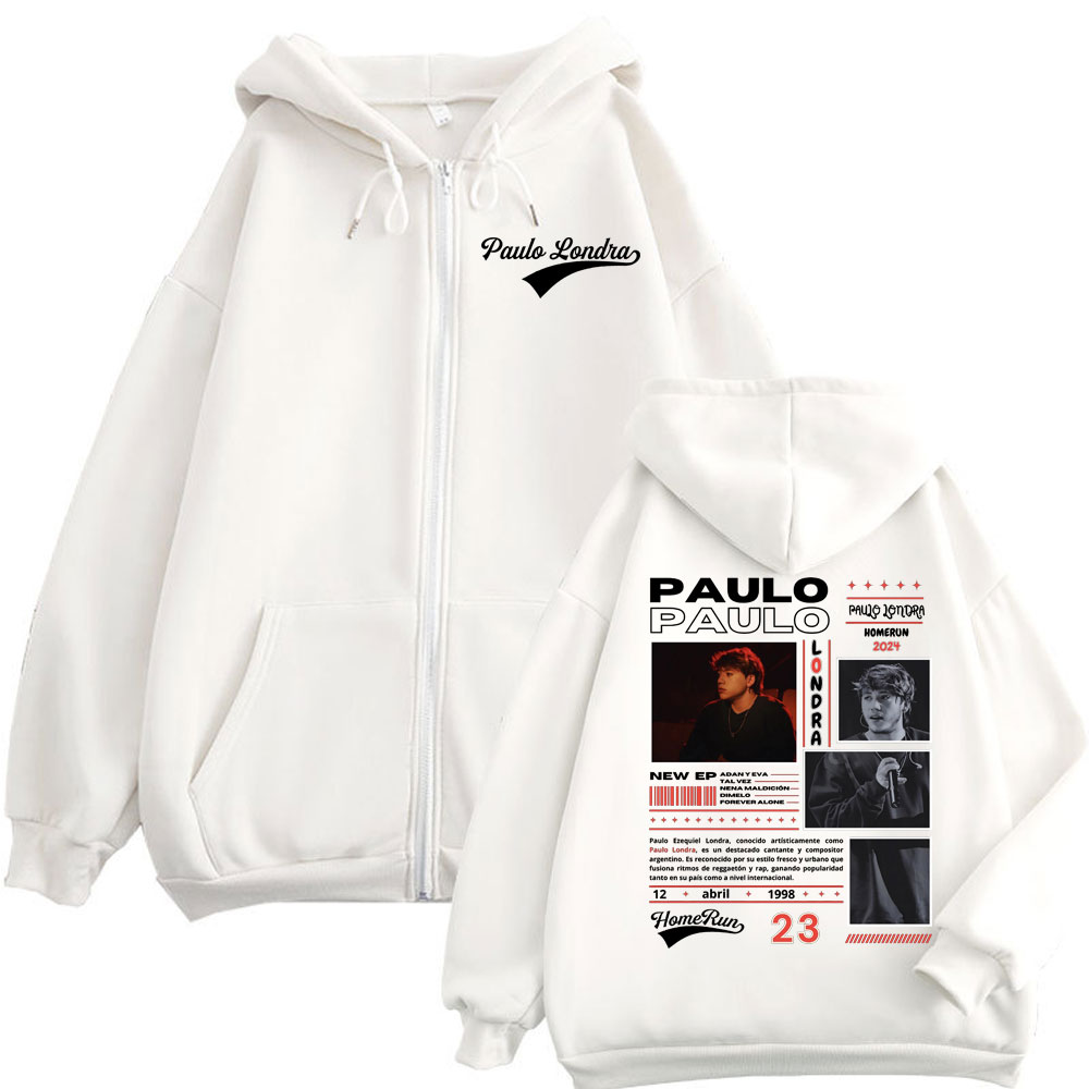Rapçi Paulo Londra Homerun Alb - Mens Fashion Zip Up Hoodies incelemesi ve fiyatı