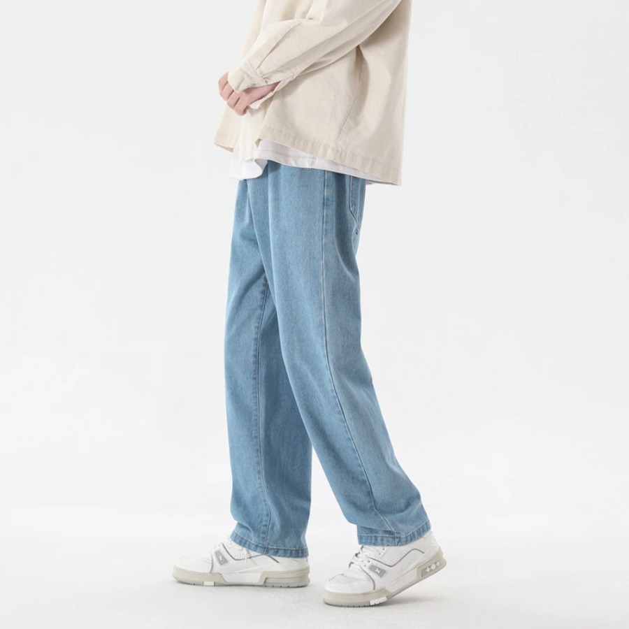 2026 Yeni Kore Modası Erkek Gü - Men'S Fashion Grey Jeans incelemesi ve fiyatı