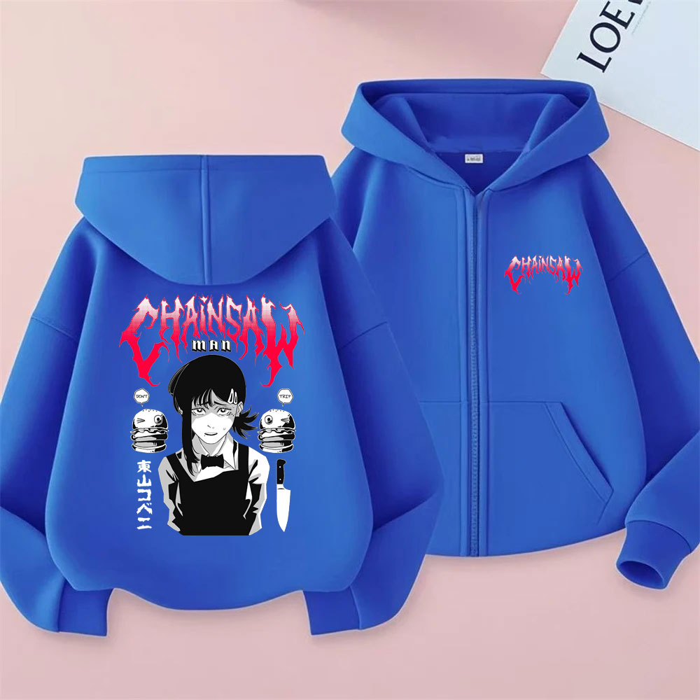Özel Tasarım Anime Chainsaw Ma - Mens Fashion Zip Up Hoodies incelemesi ve fiyatı