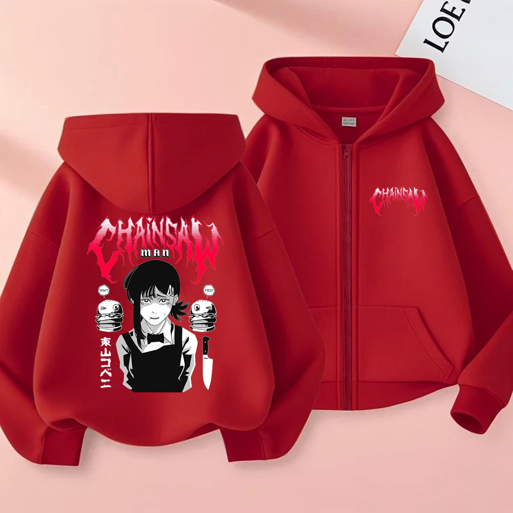 Özel Tasarım Anime Chainsaw Ma - Mens Fashion Zip Up Hoodies incelemesi ve fiyatı
