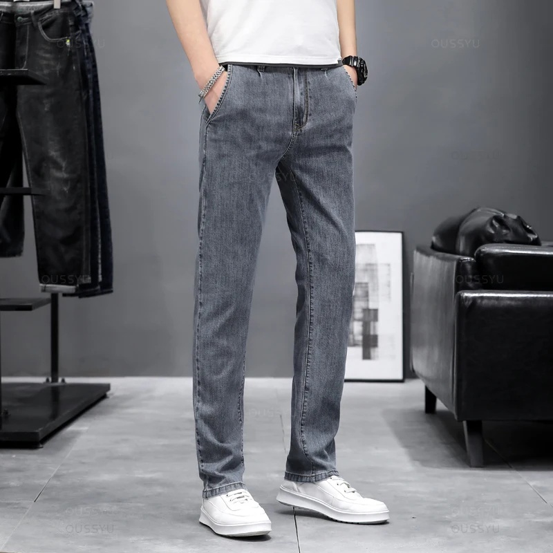 Sonbahar Koleksiyonu, Esnek, D - Men'S Fashion Grey Jeans incelemesi ve fiyatı