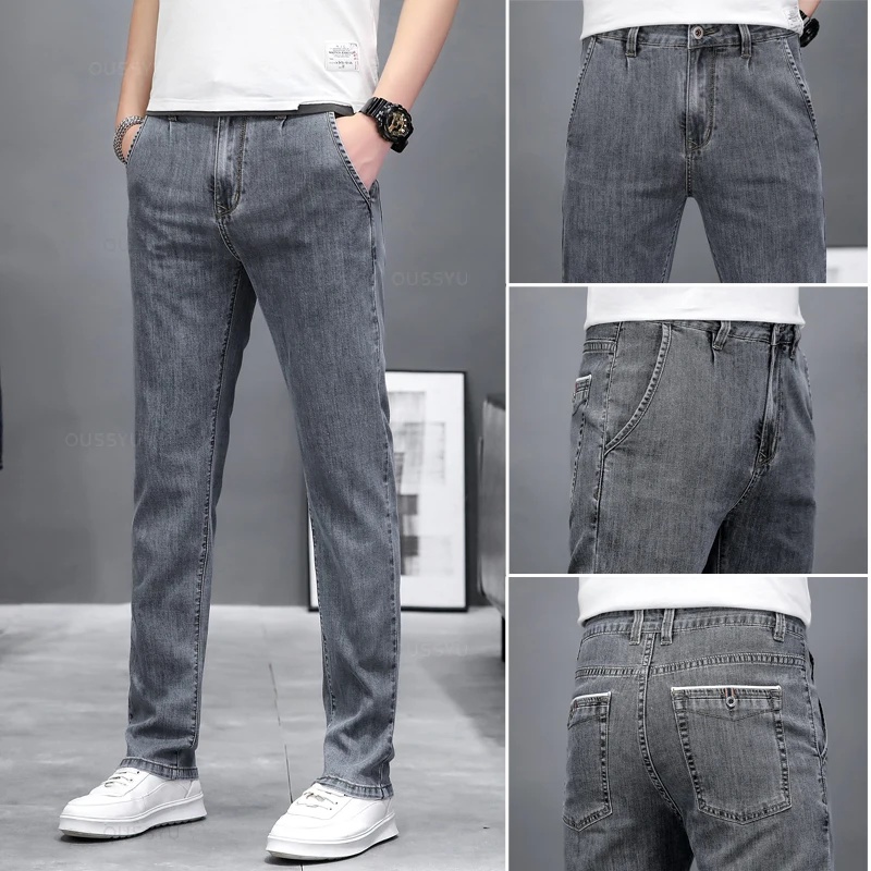 Sonbahar Koleksiyonu, Esnek, D - Men'S Fashion Grey Jeans incelemesi ve fiyatı
