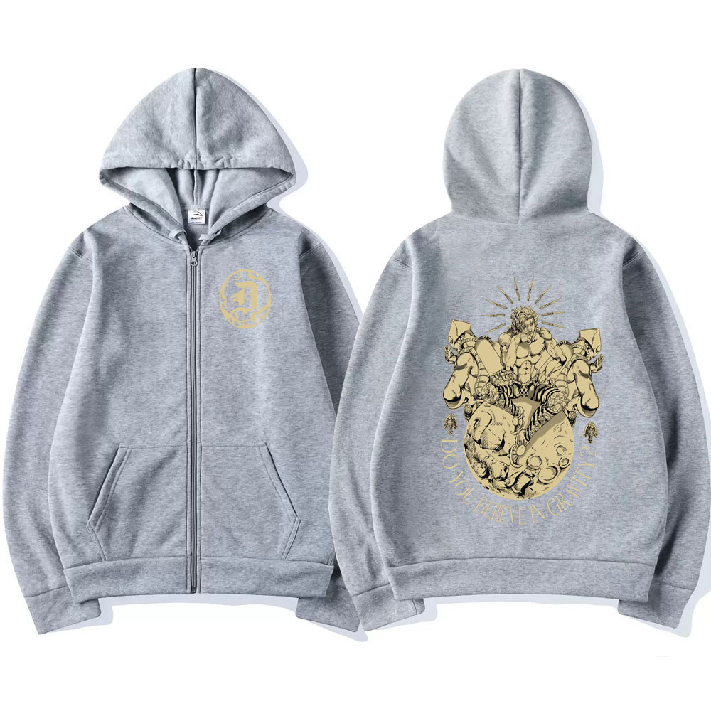 Anime Jojo Tuhaf Macera Fermua - Mens Fashion Zip Up Hoodies incelemesi ve fiyatı