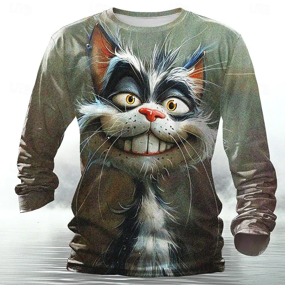 Komik 3D Hayvan Desenli Erkek  - Mens Fashion Clothes incelemesi ve fiyatı
