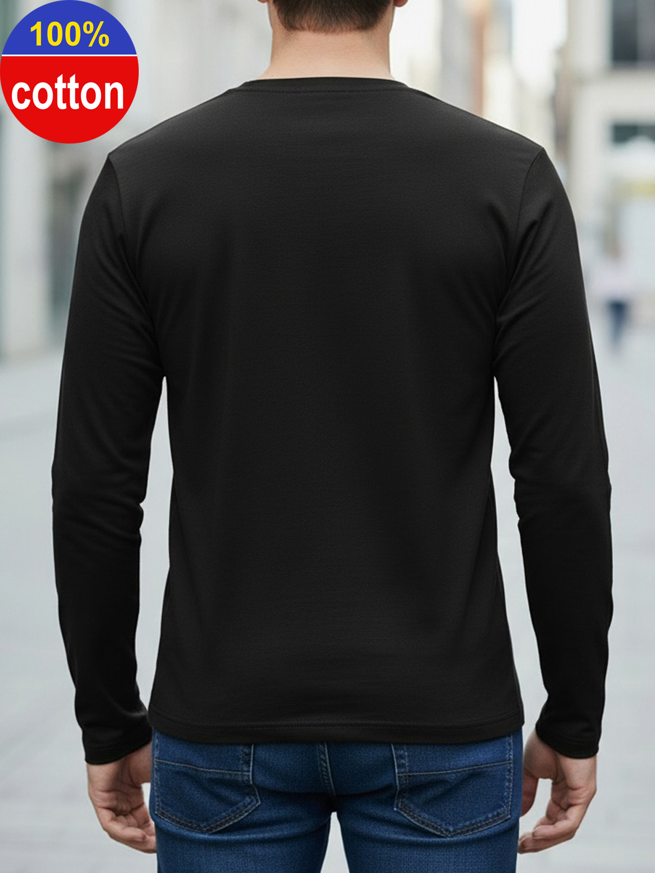 %100 Saf Pamuk Erkek Uzun Koll - Men'S Fashion T Shirts incelemesi ve fiyatı