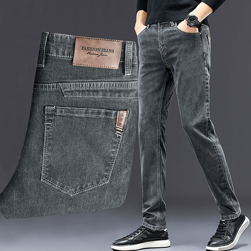Erkek ince kot 2024 sonbahar y - Men'S Fashion Grey Jeans incelemesi ve fiyatı