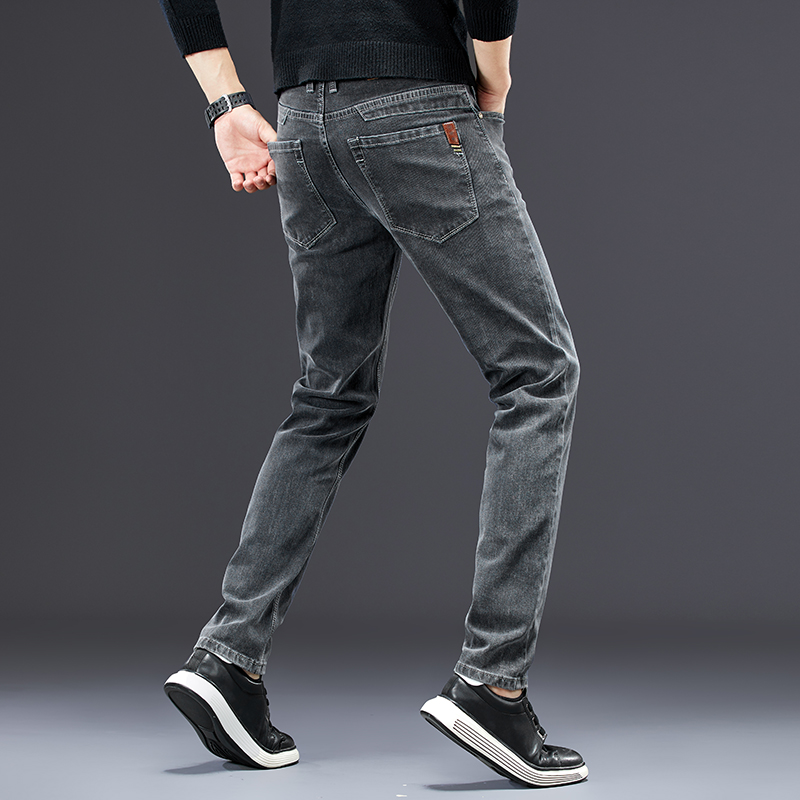Erkek ince kot 2024 sonbahar y - Men'S Fashion Grey Jeans incelemesi ve fiyatı