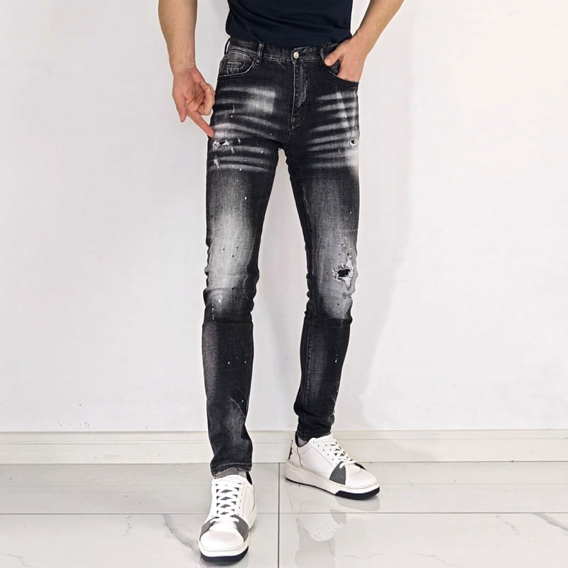 Erkekler İçin Sokak Modası Hip - Men'S Fashion Grey Jeans incelemesi ve fiyatı
