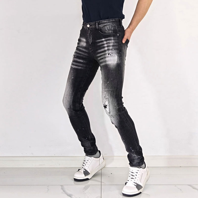 Erkekler İçin Sokak Modası Hip - Men'S Fashion Grey Jeans incelemesi ve fiyatı