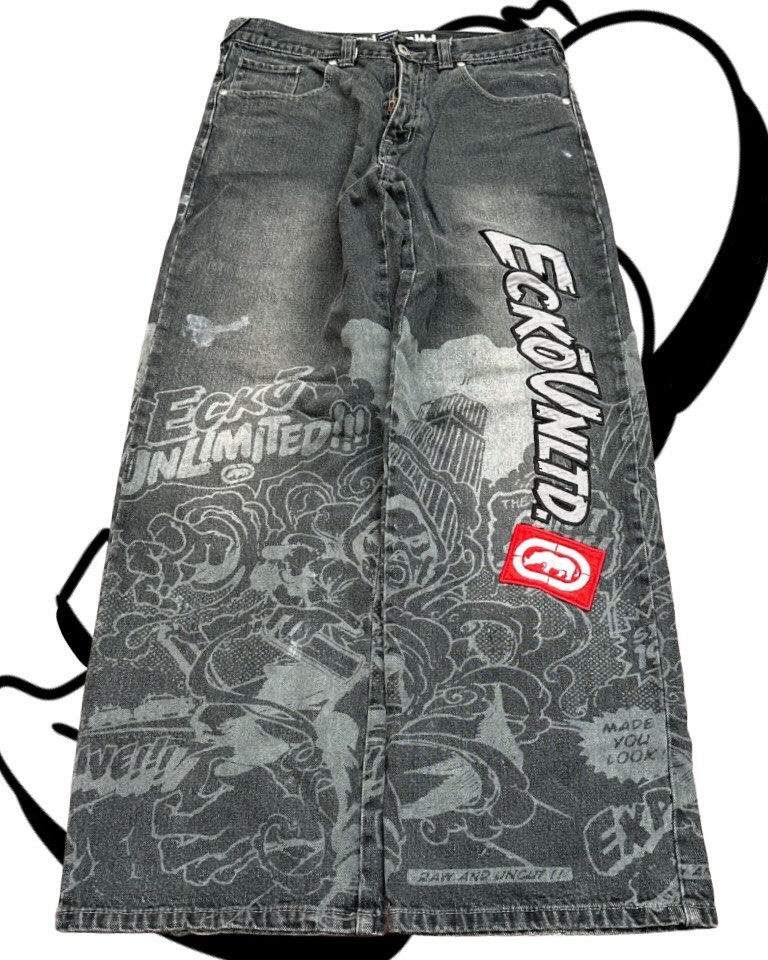 Amerikan Moda Baskılı Kot Pant - Men'S Fashion Grey Jeans incelemesi ve fiyatı
