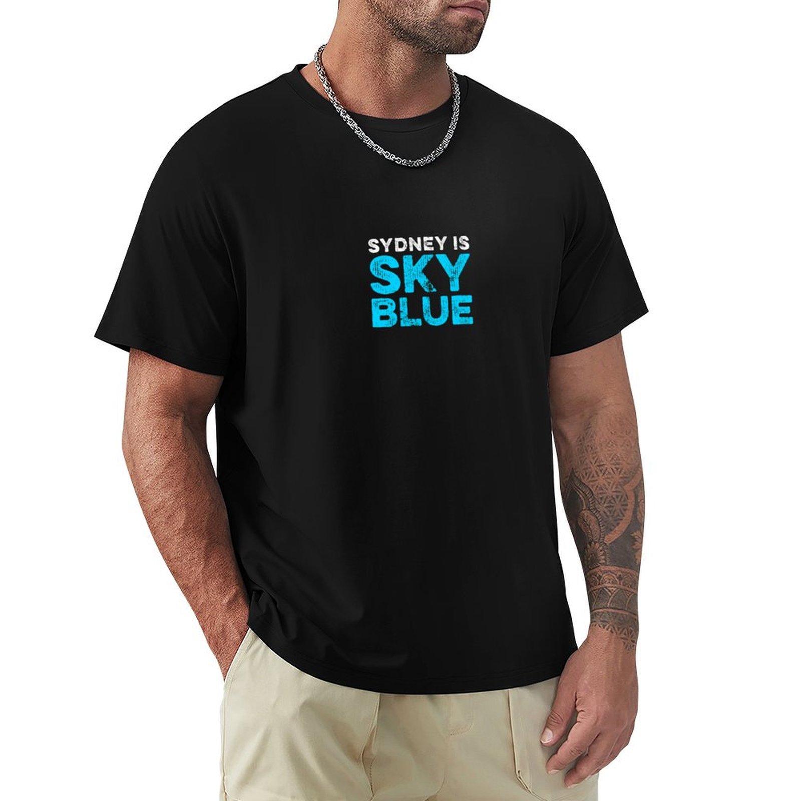 Sydney gökyüzü mavisi tişört Y - Men'S Fashion Sydney incelemesi ve fiyatı