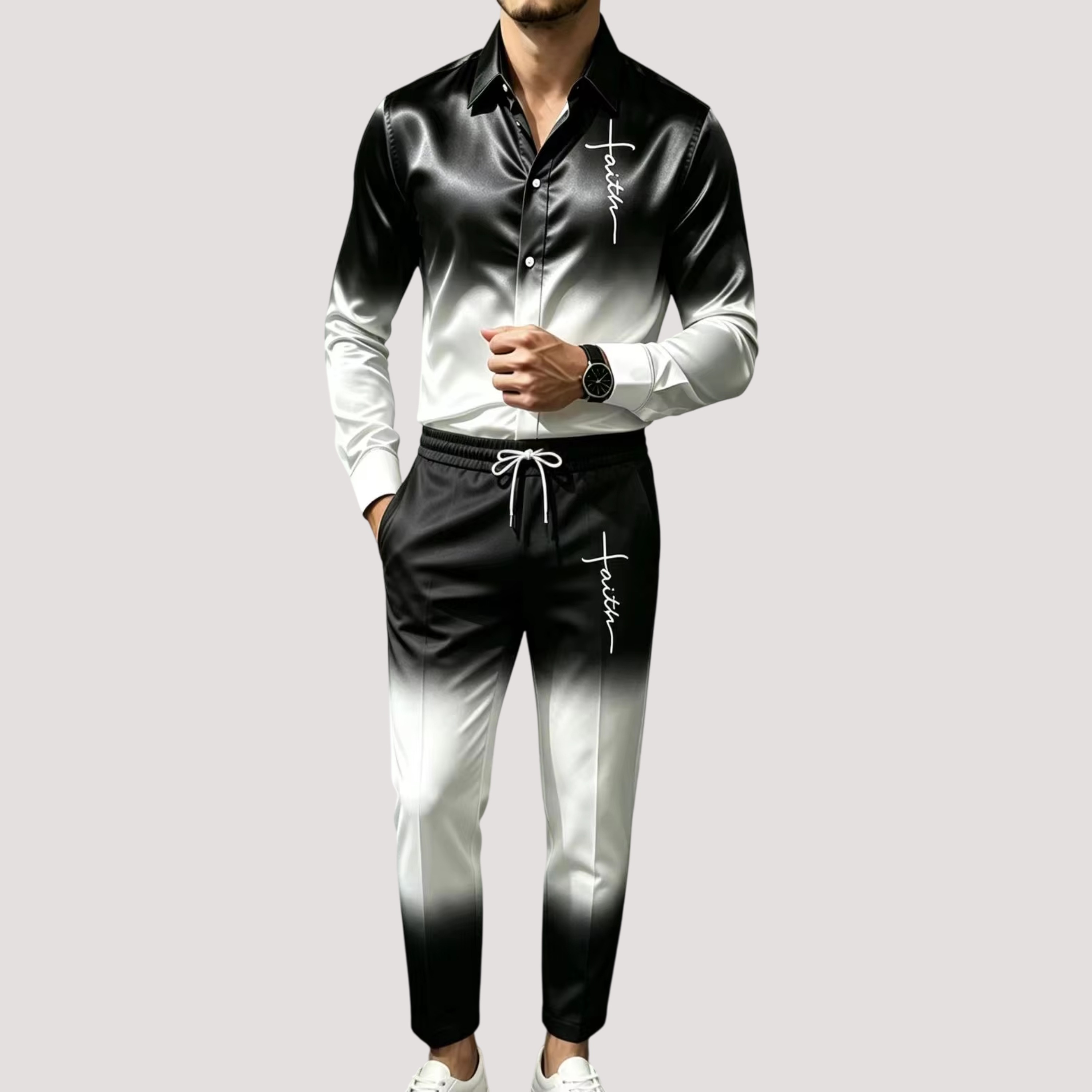 Erkek Saten İpek Spor Takım İk - Mens Fashion Clothes incelemesi ve fiyatı