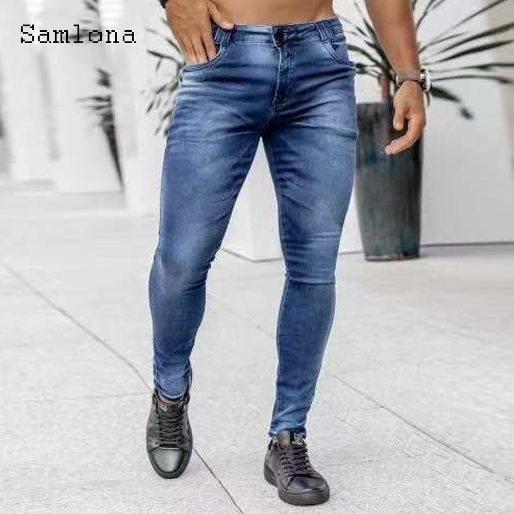 Samjeans kot erkek moda sıska  - Men'S Fashion Grey Jeans incelemesi ve fiyatı