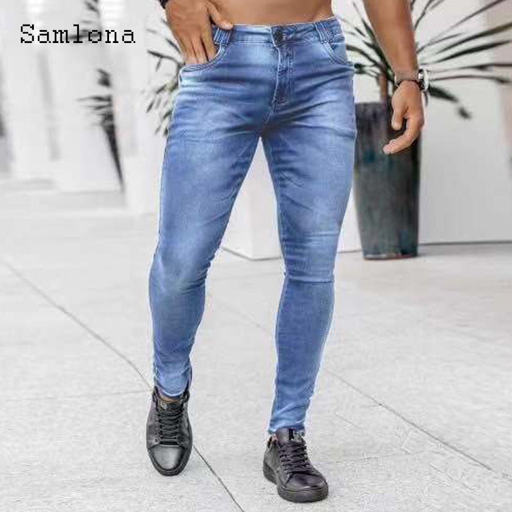 Samjeans kot erkek moda sıska  - Men'S Fashion Grey Jeans incelemesi ve fiyatı