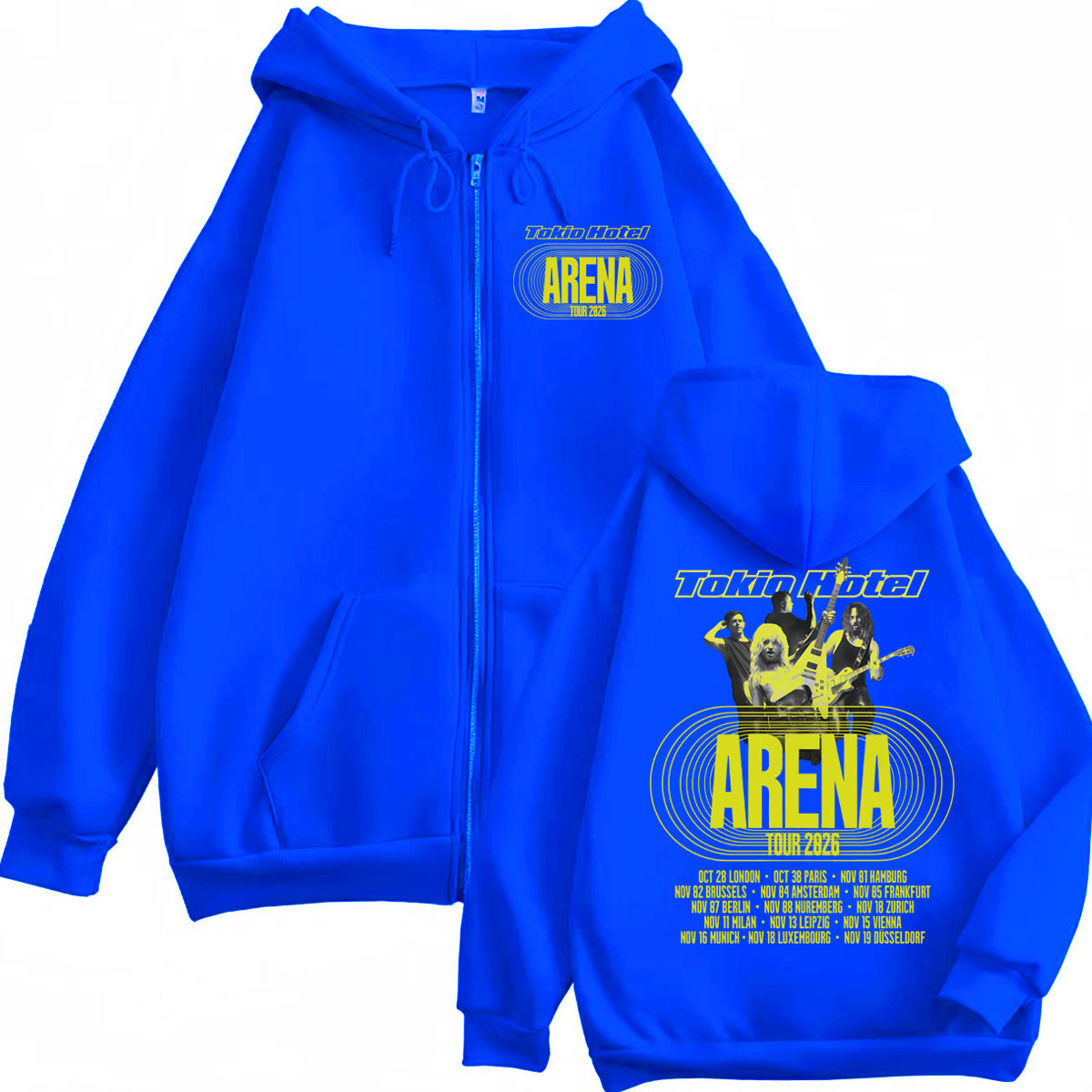 Tokio Hotel Arena Tour 2026 Fe - Mens Fashion Zip Up Hoodies incelemesi ve fiyatı