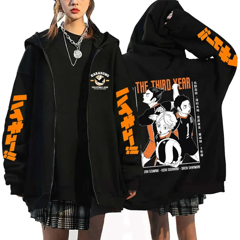 Oya Oya Oya Haikyuu Japon Anim - Mens Fashion Zip Up Hoodies incelemesi ve fiyatı