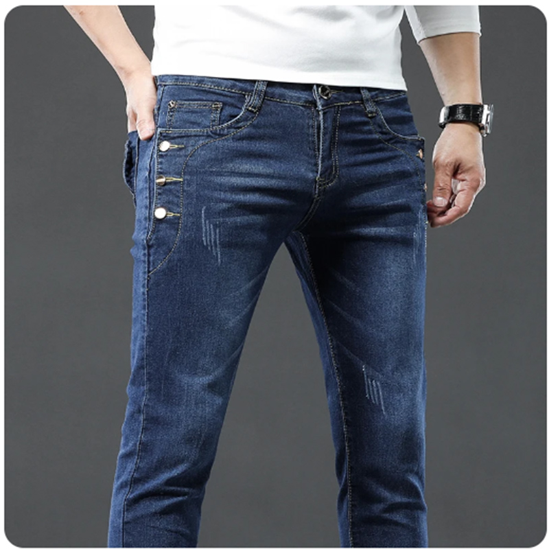 Klasik Ince Vintage Moda erkek - Men'S Fashion Grey Jeans incelemesi ve fiyatı