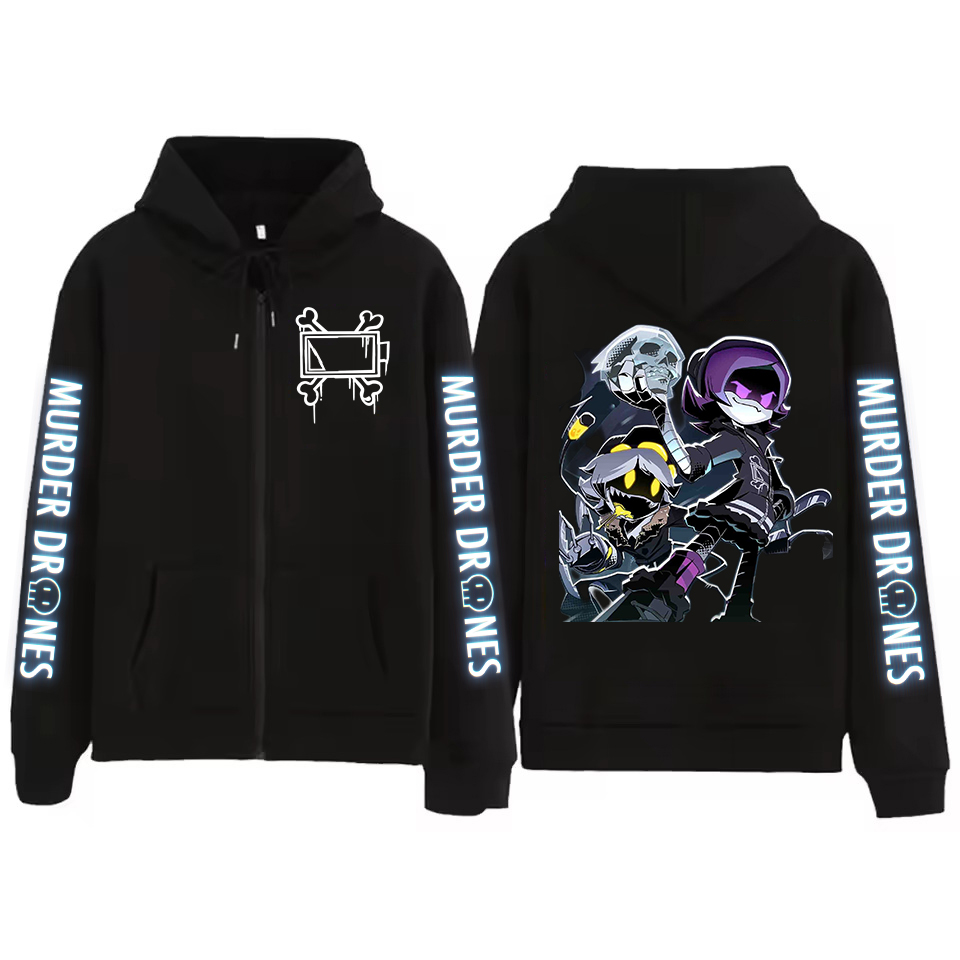Cinayet Droneları Grafik Baskı - Mens Fashion Zip Up Hoodies incelemesi ve fiyatı