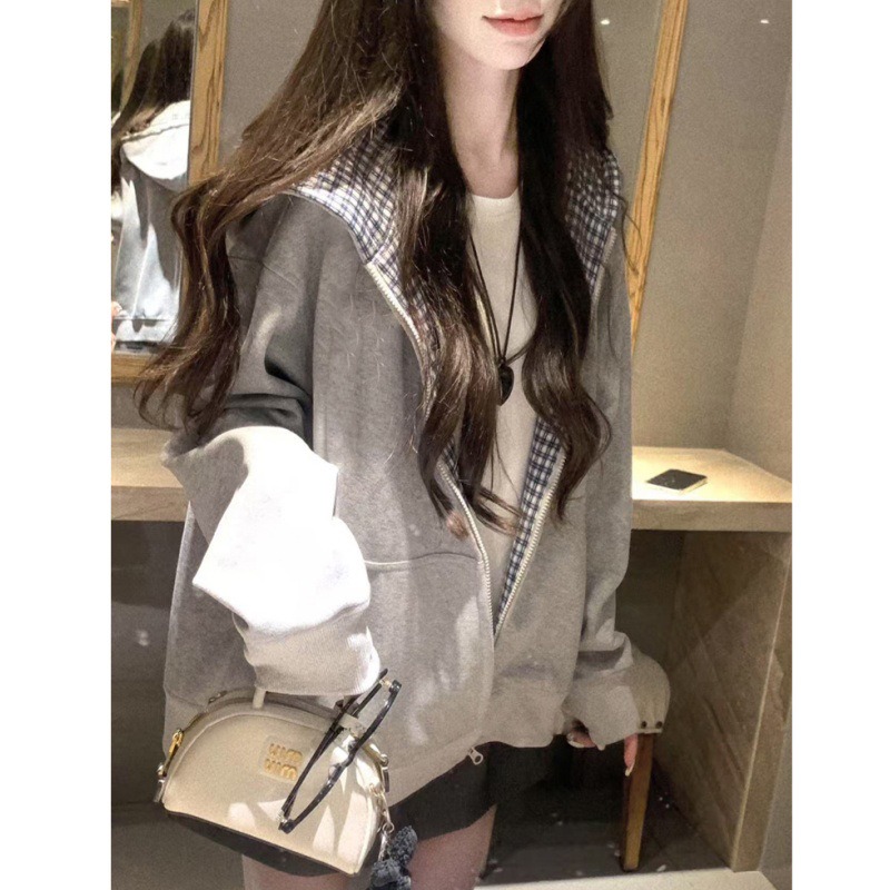 2026 Sonbahar Yeni Ekose Astar - Mens Fashion Zip Up Hoodies incelemesi ve fiyatı