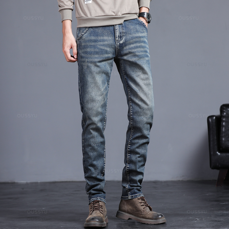 Sonbahar Kış Pamuk erkek Klasi - Men'S Fashion Grey Jeans incelemesi ve fiyatı