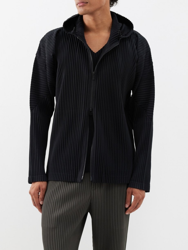 Miyake Pileli Erkek Fermuarlı  - Mens Fashion Zip Up Hoodies incelemesi ve fiyatı