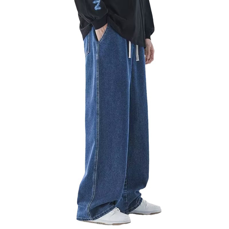 Kore Moda Erkek Bol Paça Kot P - Men'S Fashion Grey Jeans incelemesi ve fiyatı