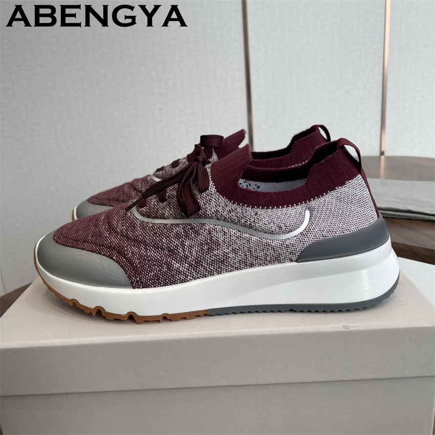 Erkekler yeni çok renkli örme  - Mens Fashion Trainers incelemesi ve fiyatı